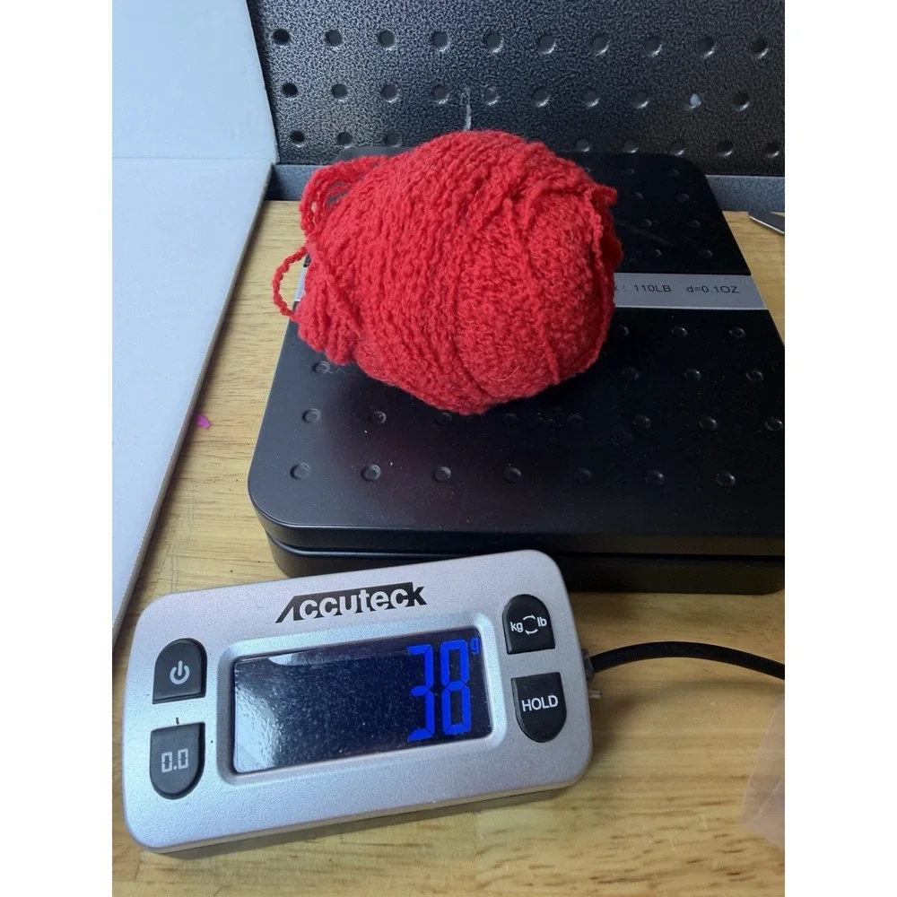 Kali Mousse by REYNOLDS 100% Wool Yarn Lot Of 4 Red